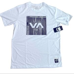 RVCA Navy Exchange White Graphic Tee Shirt Sz M NWT
